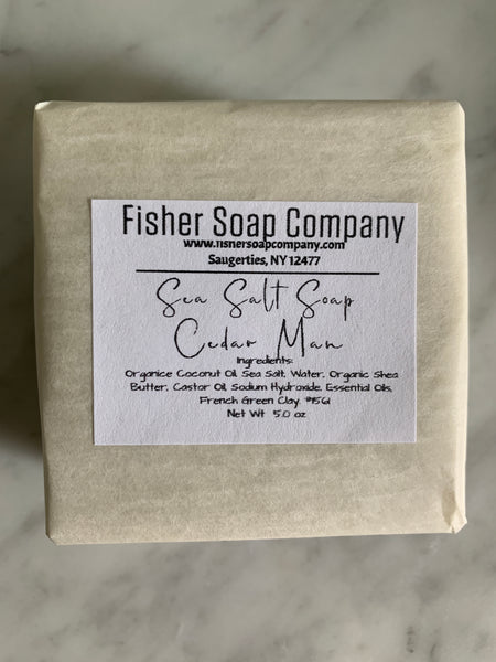 Cedar Man Salt Soap - Fisher Soap Company, LLC