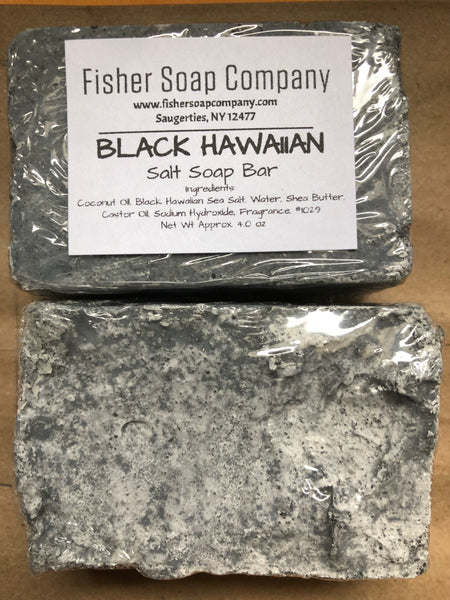 Black Hawaiian Sea Salt Soap - Fisher Soap Company - Fisher Soap Company, LLC